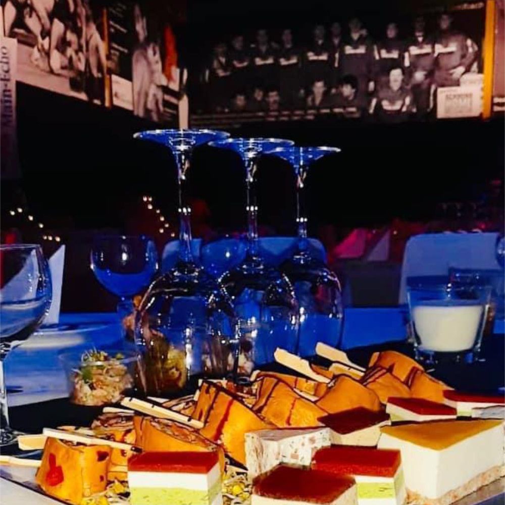 Abend der Champions Ringer Dessert Kuchen
